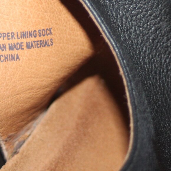 NICE LADIES SOFFT LOW WEDGE SANDALS - BLK/BRONZE LEATHER - 10 WIDE - Picture 7 of 8